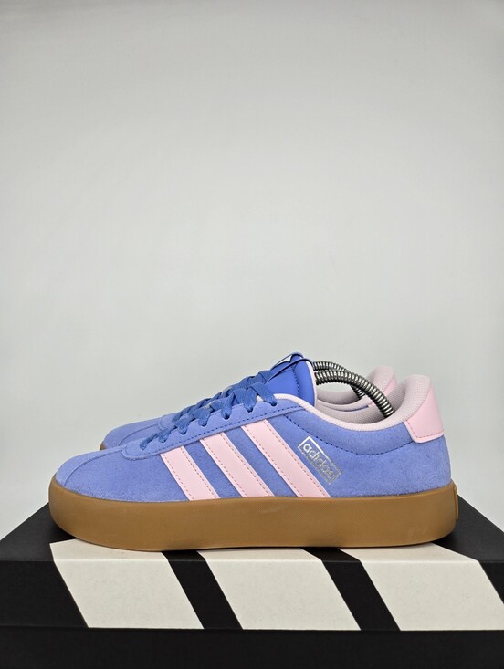 adidas Shoes - adidas Women's VL Court 3.0 JR8648 Blue Fusion Clear Pink Shoes Size 7.5
